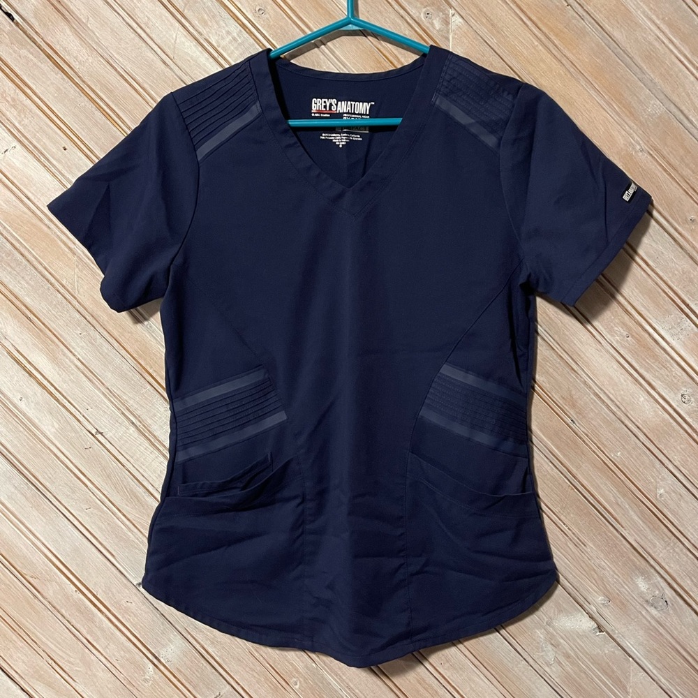 Grey’s Anatomy professional wear by Barco Impact scrub top double pocket S blue